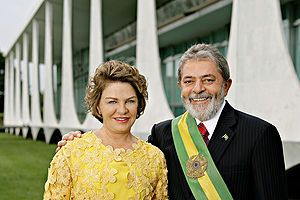 Luiz Inacio Lula da Silva and Marisa Let�cia Da Silva