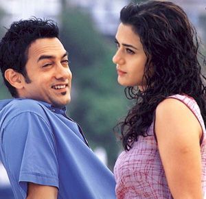 Aamir Khan and Preity Zinta