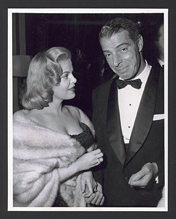 Cleo Moore and Joe DiMaggio