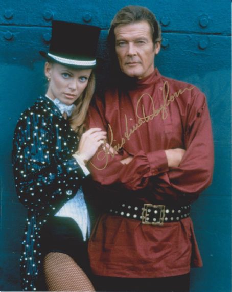 Roger Moore and Kristina Wayborn
