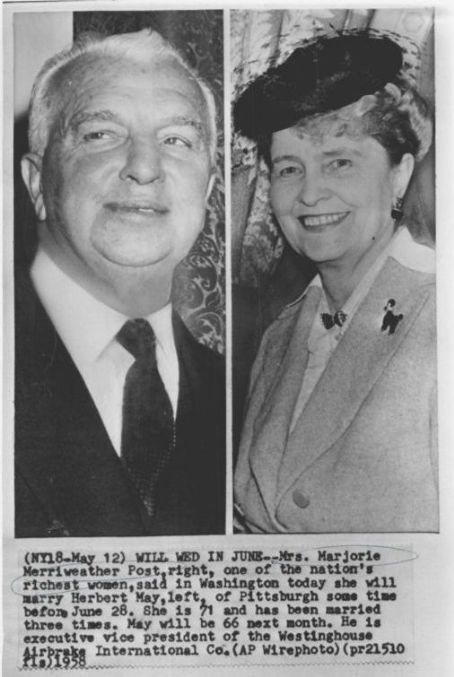 Marjorie Merriweather Post and Herbert A. May