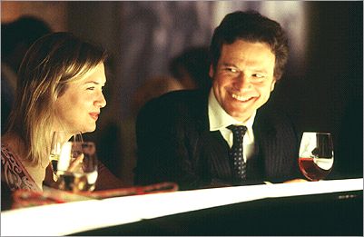 Mark Darcy (Colin Firth) and Bridget Jones (Renee Zellweger) in Bridget Jones: The Edge of Reason.