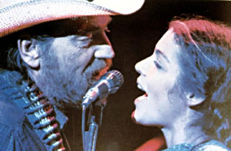 Amy Irving and Willie Nelson