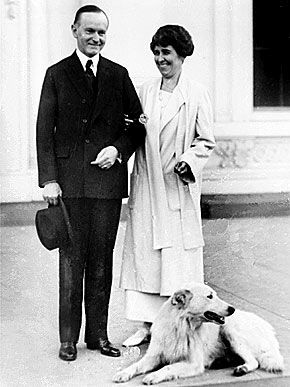 Grace Coolidge and Calvin Coolidge