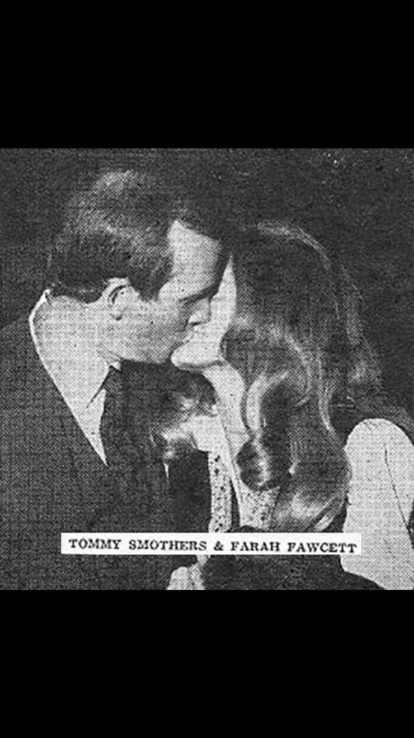 Farrah Fawcett and Tommy Smothers