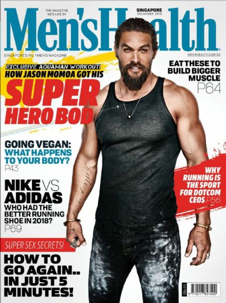 Jason Momoa Mens Health Magazine December 2018 Cover Photo Singapore 5498