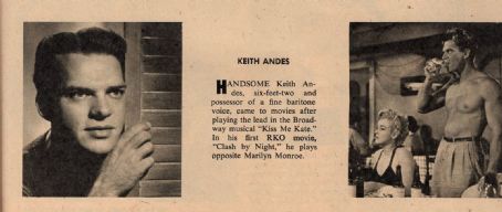 Marilyn Monroe and Keith Andes