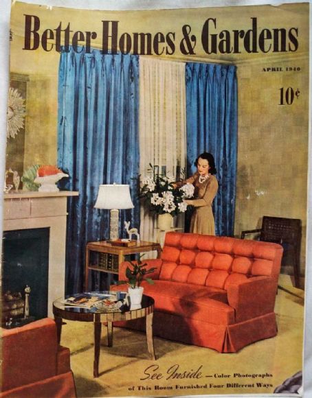 Better Homes And Gardens Magazine April 1940 Cover Photo