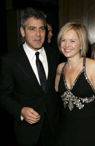 George Clooney and Mariella Frostrup
