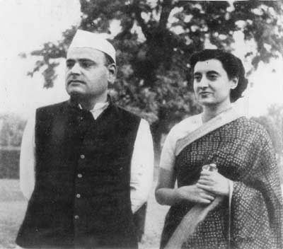 Indira Gandhi and Feroze Gandhi
