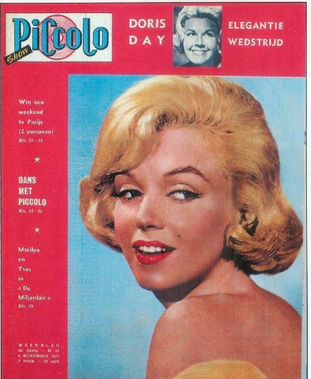 Piccolo+Magazine Marilyn Monroe, Piccolo Magazine 06 November 1960 Cover Photo ...