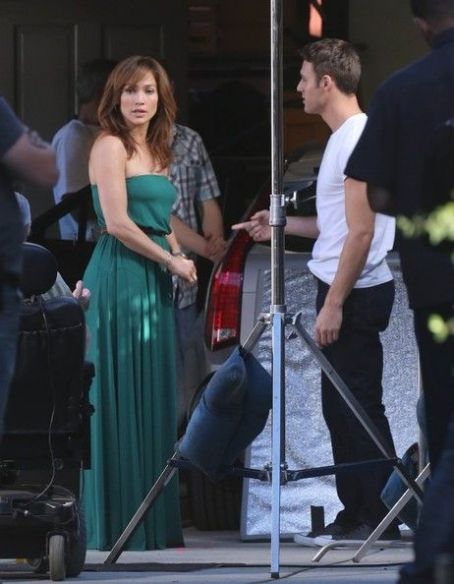 Jennifer Lopez And Ryan Guzman On The Set Of His New Movie