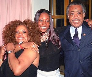 Al Sharpton and Kathy Jordan