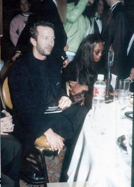 Naomi Campbell and Eric Clapton