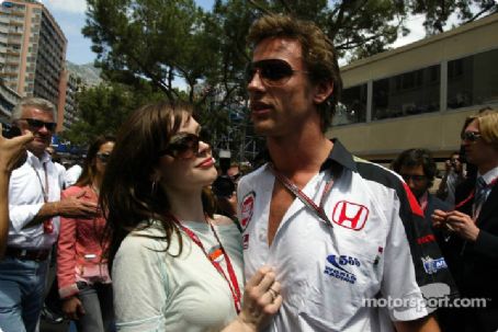 Jenson Button and Louise Griffiths