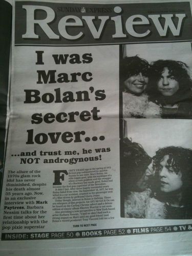 Marc Bolan and Barbara Nessim
