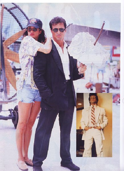 Janice Dickinson and Sylvester Stallone