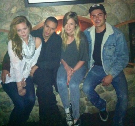 Evan Ross and Brittany Snow