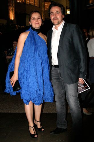 Mélanie Campeau (spouse) and Guy Lepage