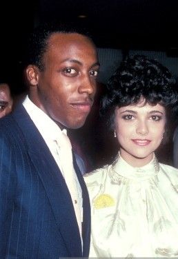 Emma Samms and Arsenio Hall