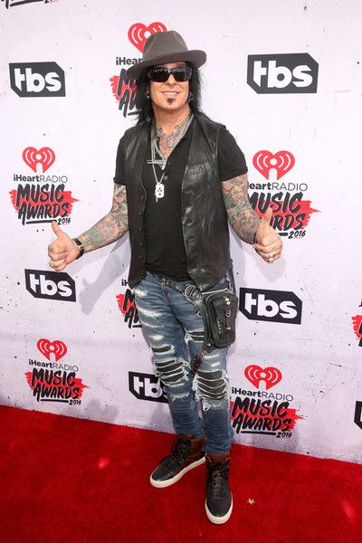 Musician Nikki Sixx attends the iHeartRadio Music Awards at The Forum ...