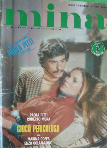 Paola Pitti, Roberto Mura, Mina Magazine August 1975 Cover Photo - Italy