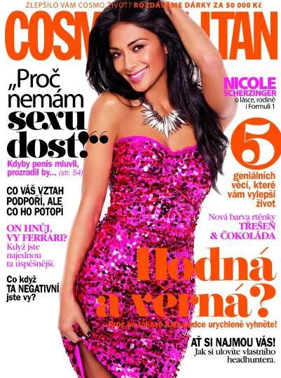 Nicole Scherzinger, Cosmopolitan Magazine October 2012 Cover Photo ...