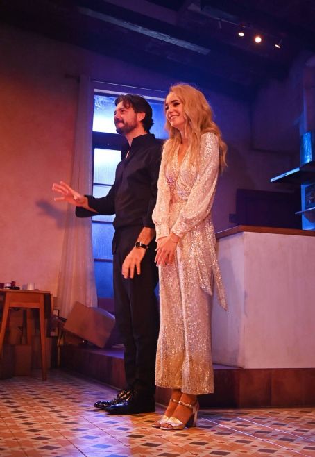 Lily Collins – Performance of ‘Barcelona’ at The Duke Of York’s Theatre