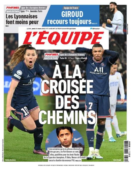 Kyllian Mbappe Lottin, L'equipe Magazine 31 March 2022 Cover Photo - France