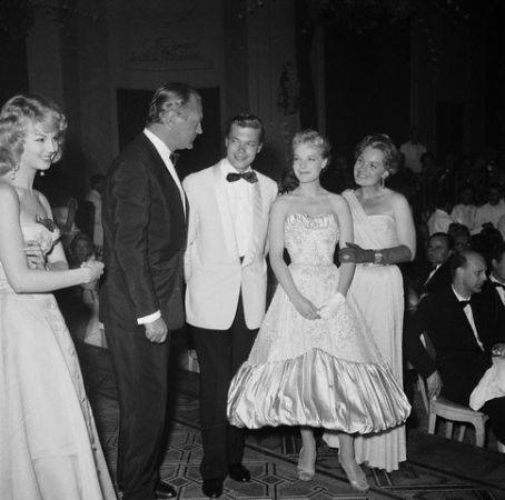 Curd Jurgens and Romy Schneider