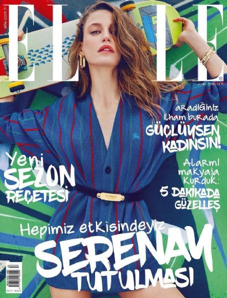 Serenay Sarikaya - Elle Magazine Cover [Turkey] (March 2018)