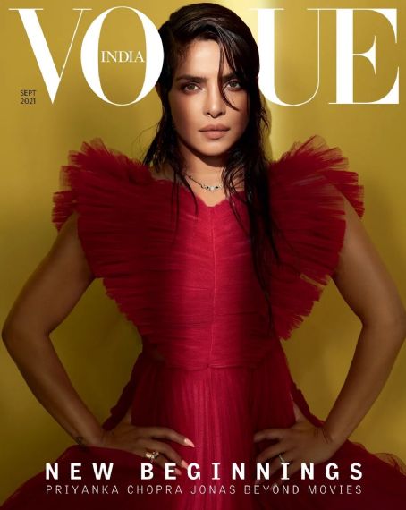 Priyanka Chopra Jonas, Vogue Magazine September 2021 Cover Photo - India