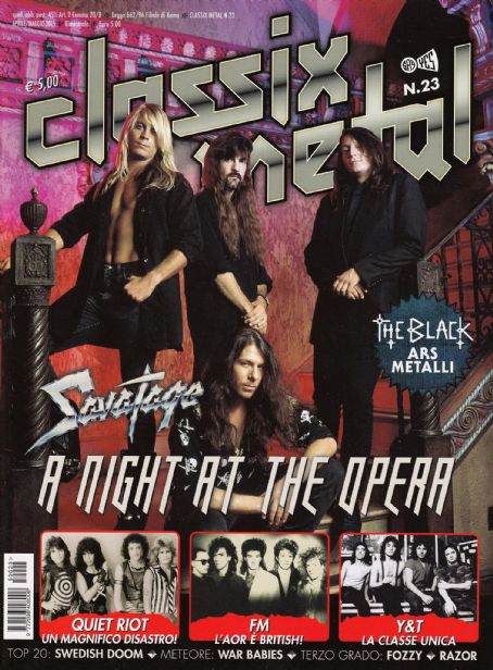Savatage - Classix Metal Magazine Cover [Italy] (April 2015)