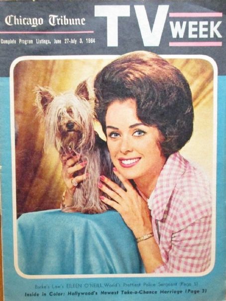 Eileen O'Neill - TV Week Chicago Tribune Magazine Cover [United States] (27 June 1964)