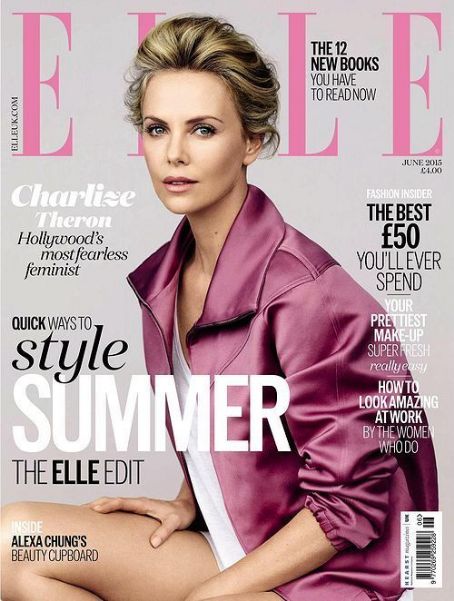 Charlize Theron, Elle Magazine June 2015 Cover Photo - United Kingdom