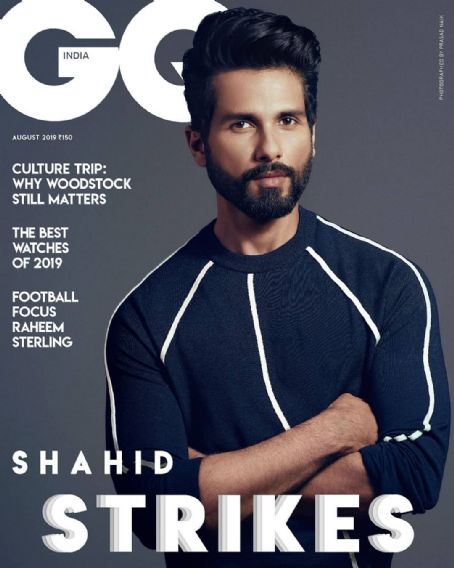 Shahid Kapoor, GQ Magazine August 2019 Cover Photo - India