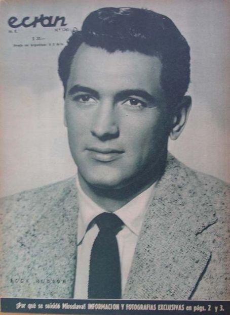 Rock Hudson, Ecran Magazine 22 March 1955 Cover Photo - Chile