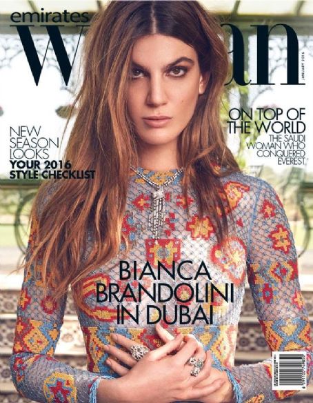 Bianca Brandolini D'adda, Emirates Woman Magazine January 2016 Cover 