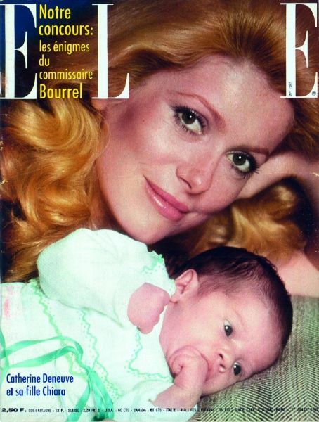 Catherine Deneuve, Chiara Mastroianni - Elle Magazine Cover [France] (17 July 1972)
