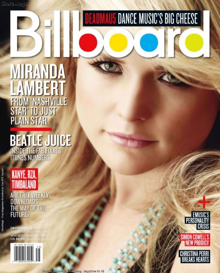 Miranda Lambert, Billboard Magazine 04 December 2010 Cover Photo