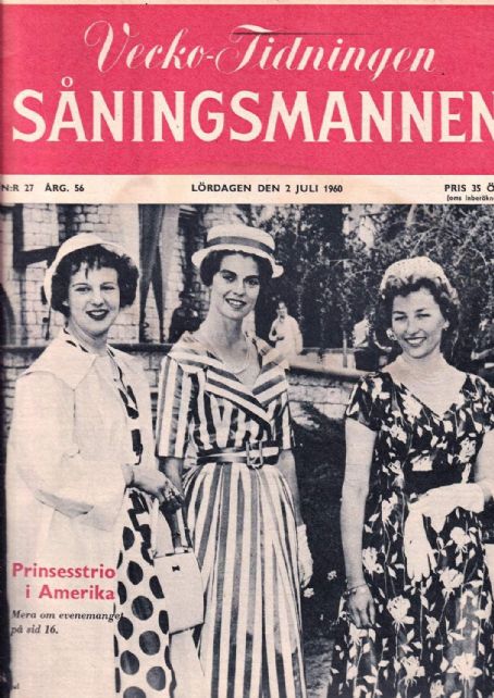 Princess Margaretha, Mrs. Ambler, Saningsmannen Magazine 02 July 1960 ...