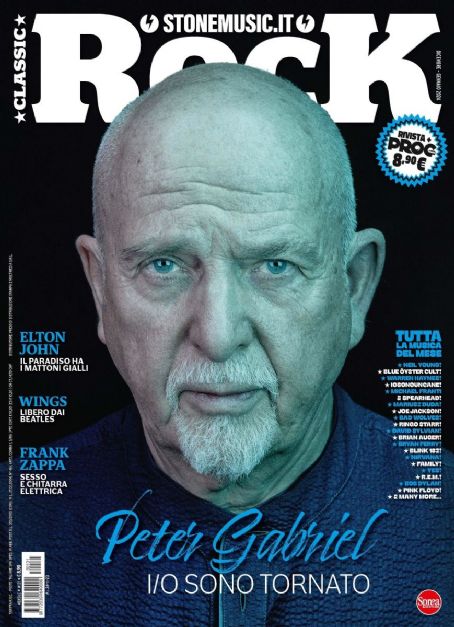 Peter Gabriel, Classic Rock Magazine December 2023 Cover Photo - Italy