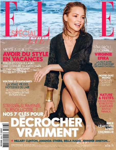 Virginie Efira, Elle Magazine 22 July 2016 Cover Photo - France