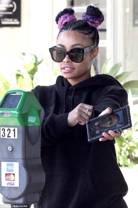 Blac Chyna at a Hair Salon in Beverly Hills, California - August 17, 2017