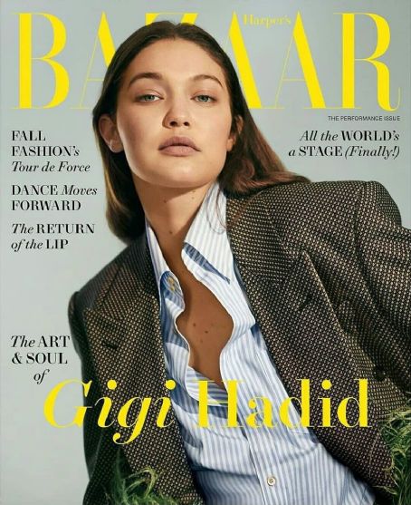 Gigi Hadid - Harper's Bazaar Magazine Cover [United States] (August 2021)