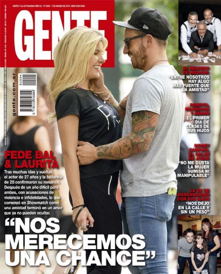 Laura Fernandez Federico Bal Federico Bal And Laura Fernandez Gente Magazine 07 March 2017 Cover Photo Argentina