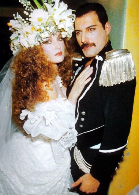 Jane Seymour and Freddie Mercury