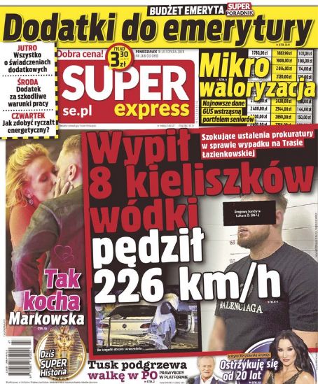 Patrycja Markowska - Super Express Magazine Cover [Poland] (18 November 2024)