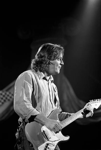 David Gilmour  ‘Guitar Greats’ concert at the Capitol Theater in Passaic, New Jersey, November 1984