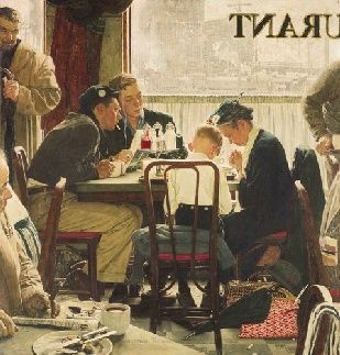 Saying Grace (Rockwell)
